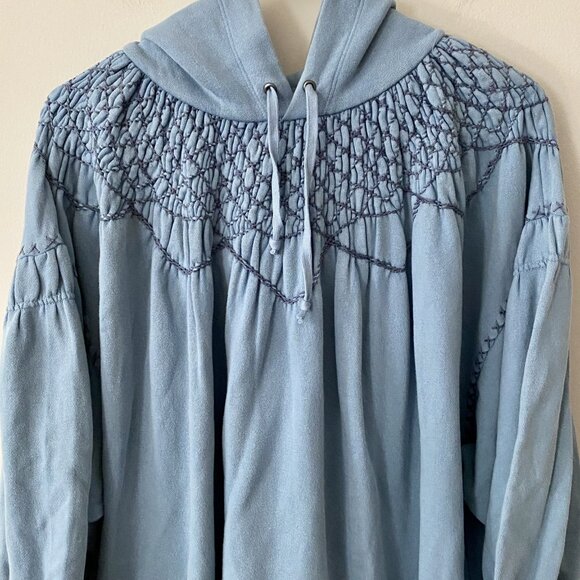 Free People Marty Smocked Mini Dress NWOT - Picture 7 of 9